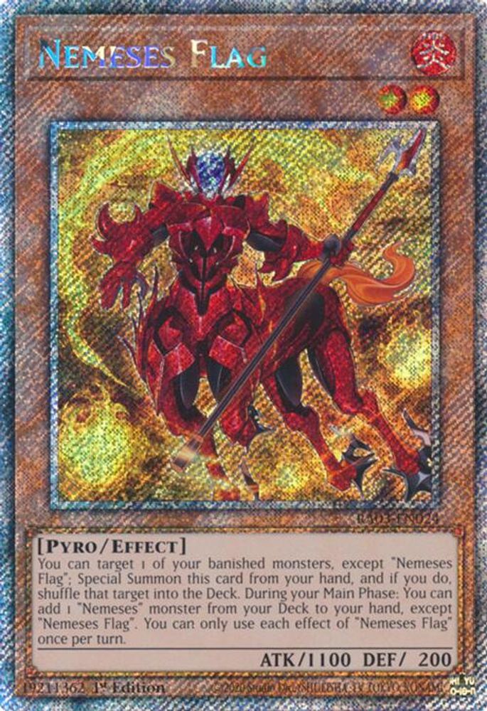 [PLATINUM RARE] Nemeses Flag (Platinum Secret Rare) - (RA03-EN024) - 1st Edition