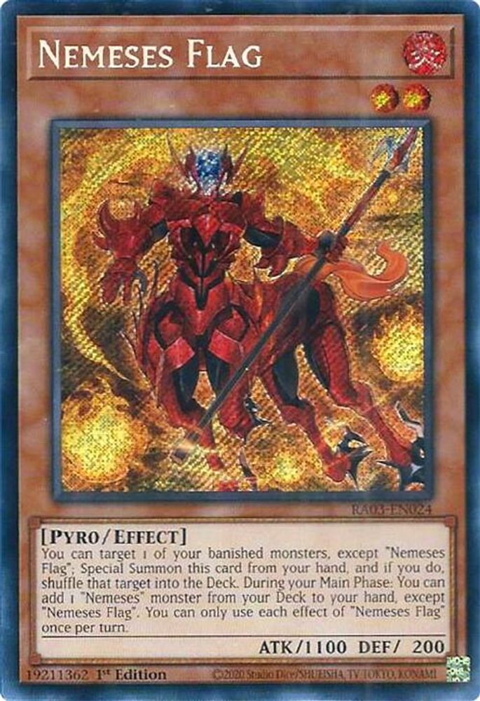 [SECRET RARE] Nemeses Flag (Secret Rare) - (RA03-EN024) - 1st Edition