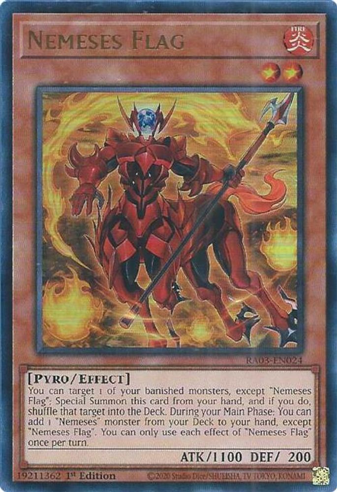 [ULTRA RARE] Nemeses Flag (UR) - (RA03-EN024) - 1st Edition