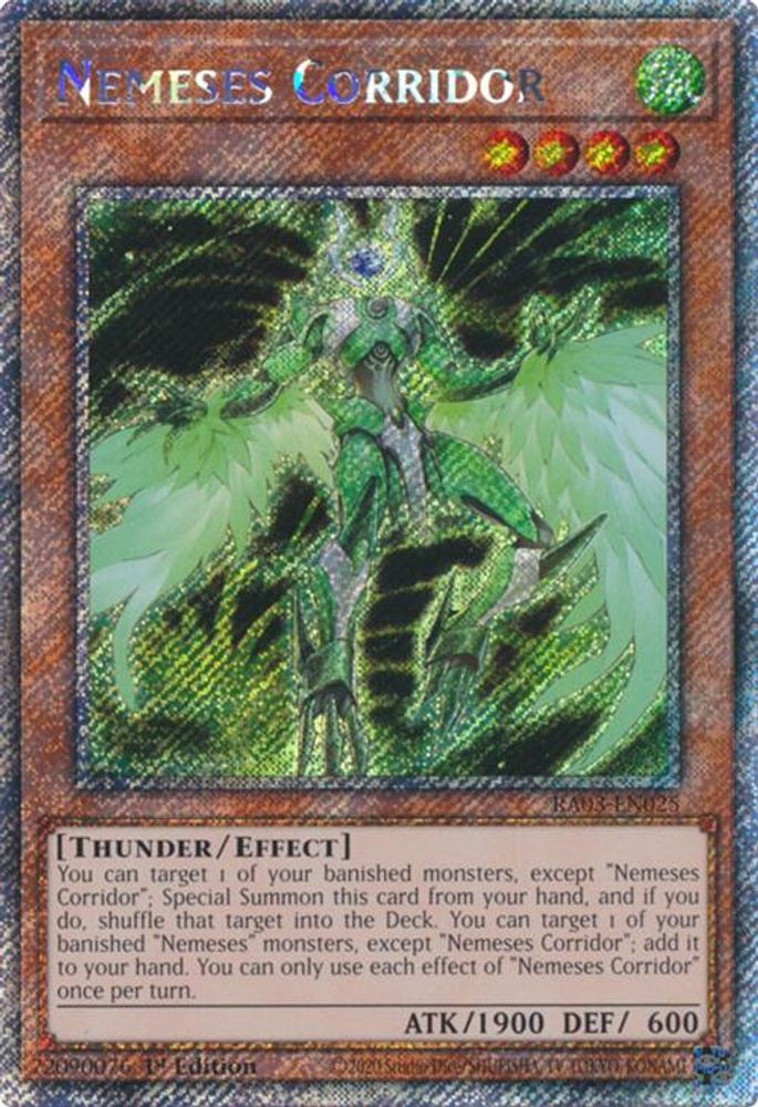 [PLATINUM RARE] Nemeses Corridor (Platinum Secret Rare) - (RA03-EN025) - 1st Edition