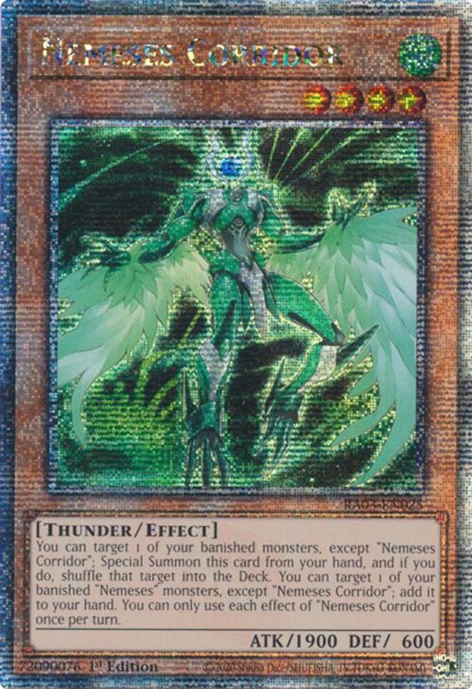 [QUARTER CENTURY RARE] Nemeses Corridor (Quarter Century Secret Rare) - (RA03-EN025) - 1st Edition