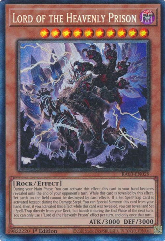 [COLLECTOR RARE] Lord of the Heavenly Prison (PCR) - (RA03-EN029) - 1st Edition