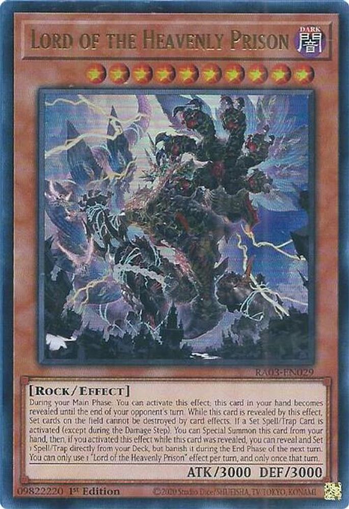 [ULTRA RARE] Lord of the Heavenly Prison (UR) - (RA03-EN029) - 1st Edition