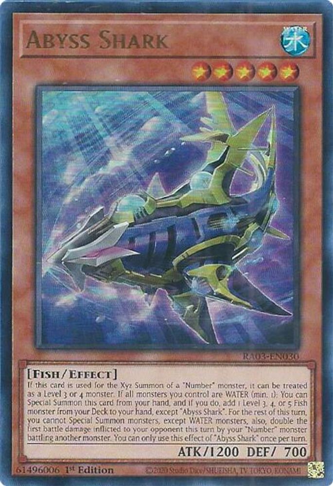 [ULTRA RARE] Abyss Shark (UR) - (RA03-EN030) - 1st Edition