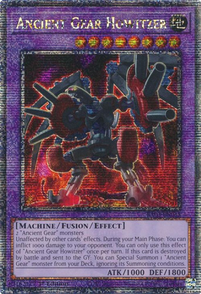 [QUARTER CENTURY RARE] Ancient Gear Howitzer (Quarter Century Secret Rare) - (RA03-EN035) - 1st Edition