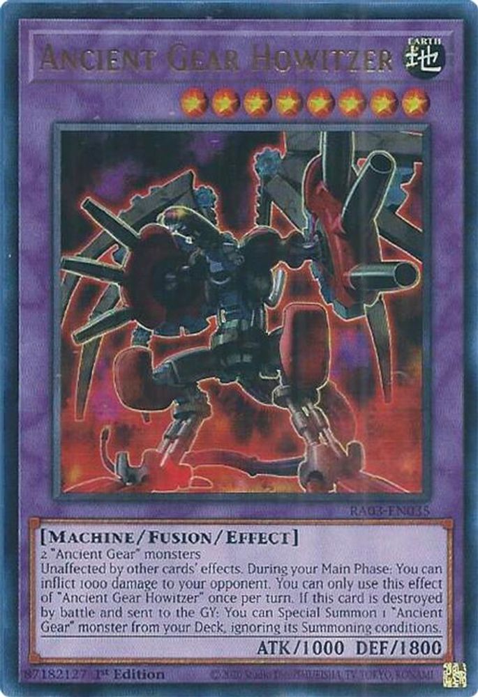 [ULTRA RARE] Ancient Gear Howitzer (UR) - (RA03-EN035) - 1st Edition