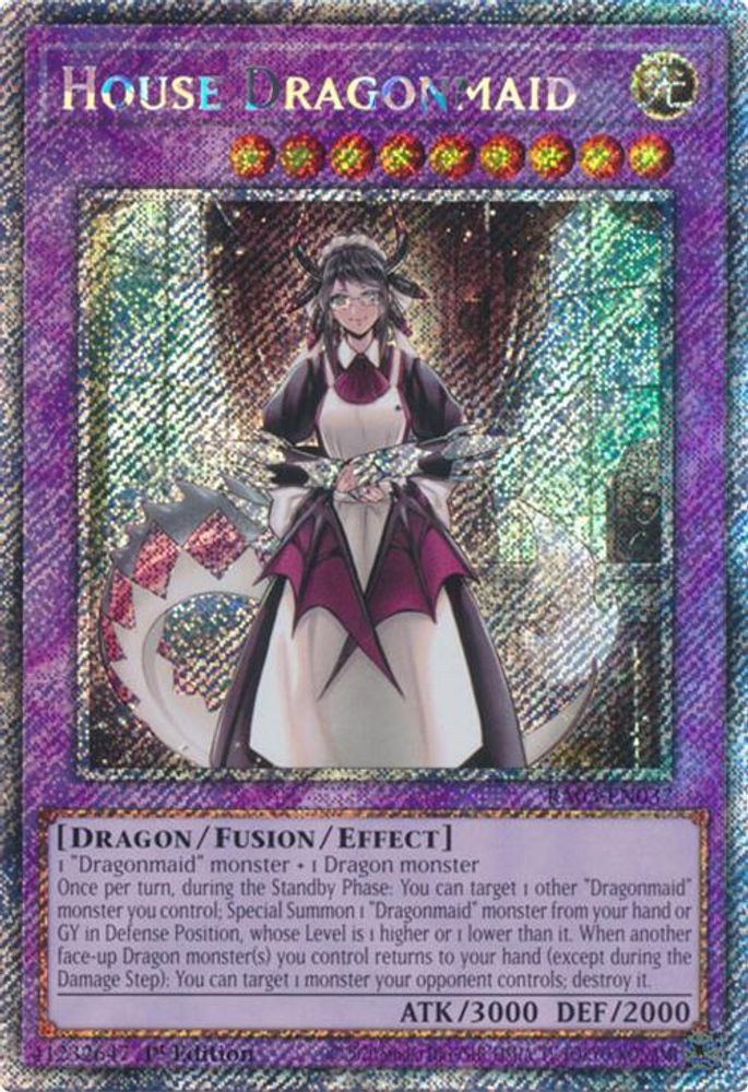 [PLATINUM RARE] House Dragonmaid (Platinum Secret Rare) - (RA03-EN037) - 1st Edition