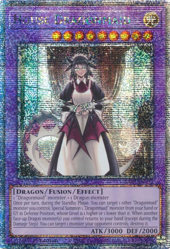 [QUARTER CENTURY RARE] House Dragonmaid (Quarter Century Secret Rare) - (RA03-EN037) - 1st Edition