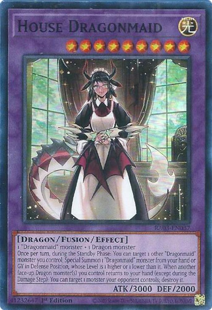 [SUPER RARE] House Dragonmaid - (RA03-EN037) - 1st Edition
