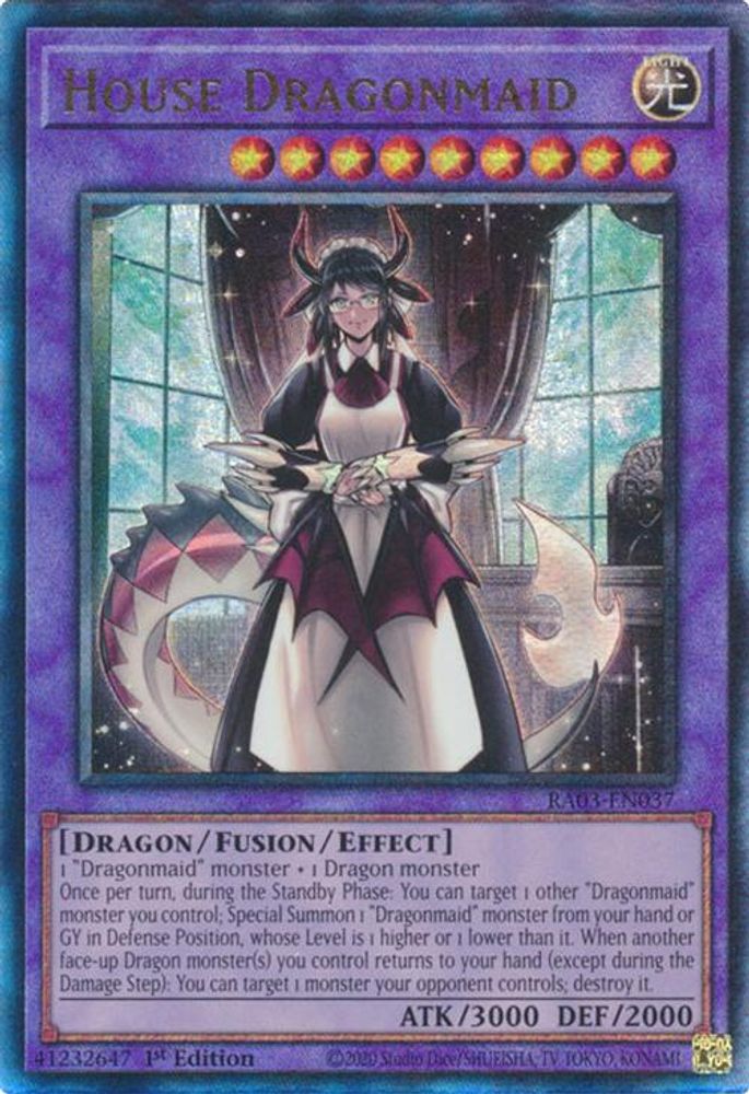 [ULTIMATE RARE] House Dragonmaid (PUR) - (RA03-EN037) - 1st Edition