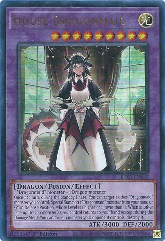 [ULTRA RARE] House Dragonmaid (UR) - (RA03-EN037) - 1st Edition