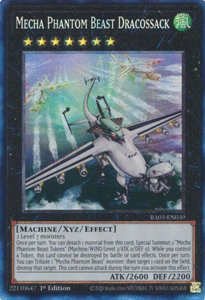 [COLLECTOR RARE] Mecha Phantom Beast Dracossack (PCR) - (RA03-EN039) - 1st Edition