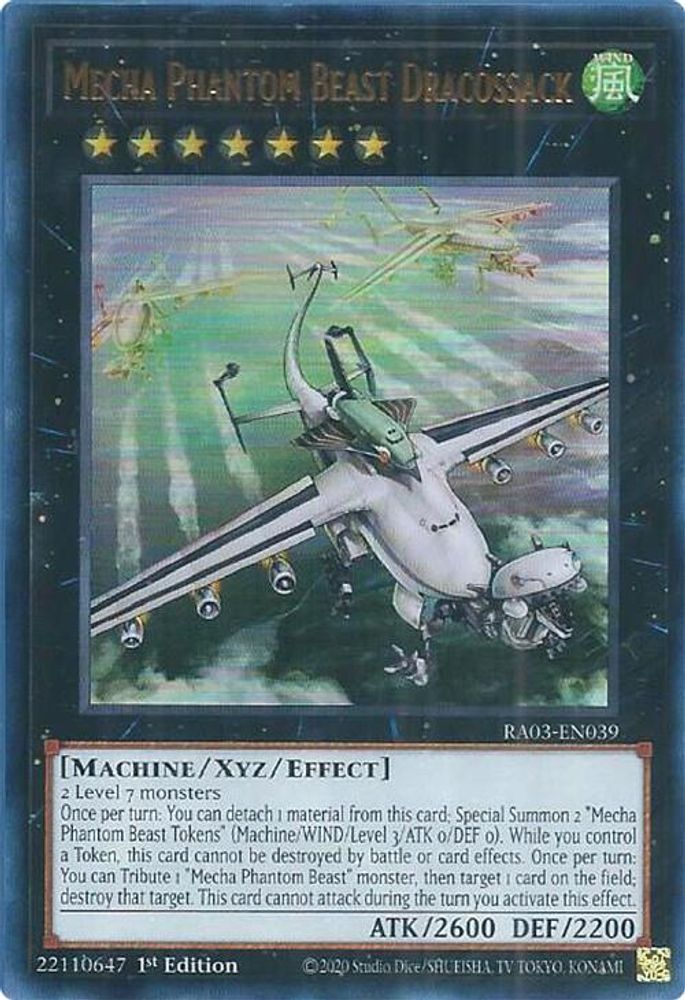 [ULTRA RARE] Mecha Phantom Beast Dracossack (UR) - (RA03-EN039) - 1st Edition