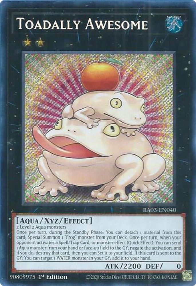 [SECRET RARE] Toadally Awesome (Secret Rare) - (RA03-EN040) - 1st Edition