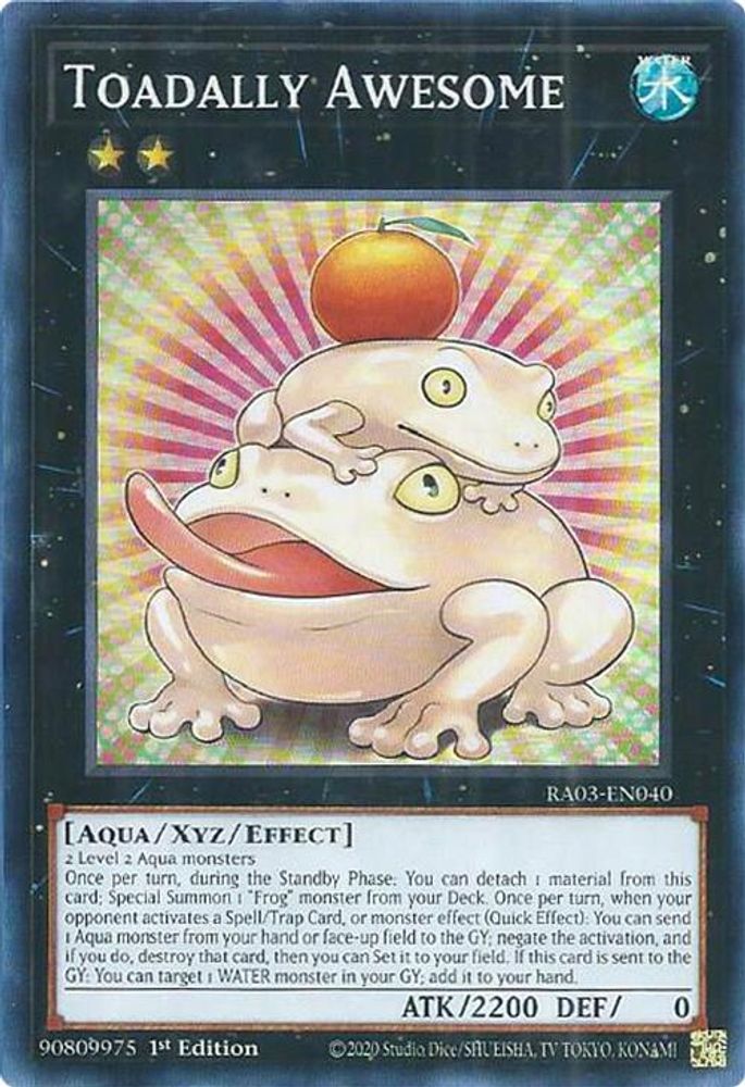 [SUPER RARE] Toadally Awesome - (RA03-EN040) - 1st Edition