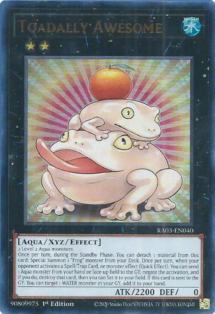 [ULTRA RARE] Toadally Awesome (UR) - (RA03-EN040) - 1st Edition