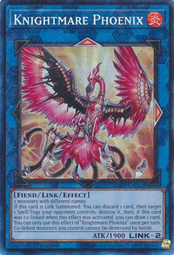 [COLLECTOR RARE] Knightmare Phoenix (PCR) - (RA03-EN042) - 1st Edition