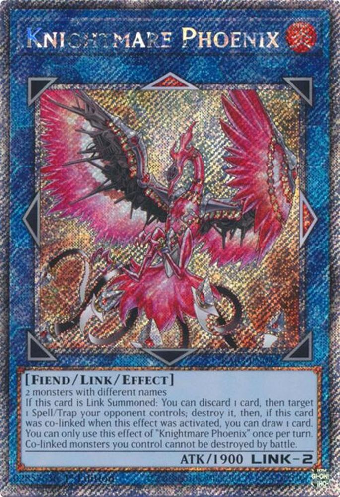 [PLATINUM RARE] Knightmare Phoenix (Platinum Secret Rare) - (RA03-EN042) - 1st Edition
