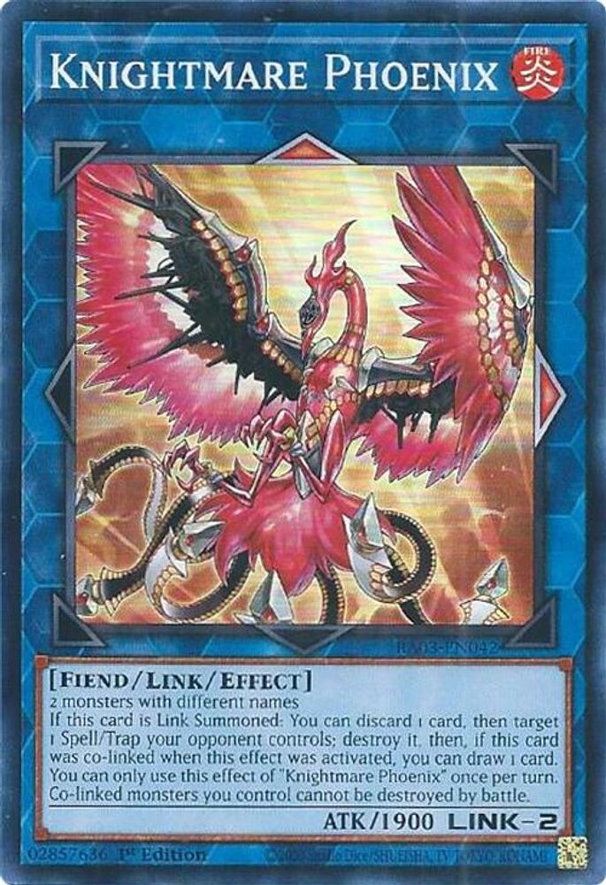[SUPER RARE] Knightmare Phoenix - (RA03-EN042) - 1st Edition