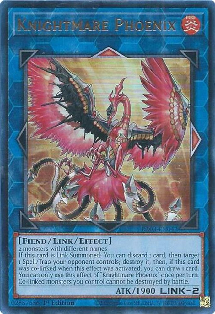 [ULTRA RARE] Knightmare Phoenix (UR) - (RA03-EN042) - 1st Edition