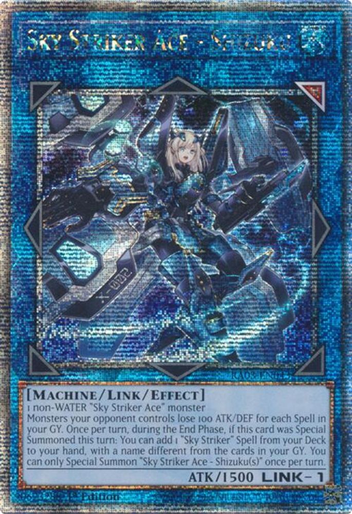 [QUARTER CENTURY RARE] Sky Striker Ace - Shizuku (Quarter Century Secret Rare) - (RA03-EN043) - 1st Edition