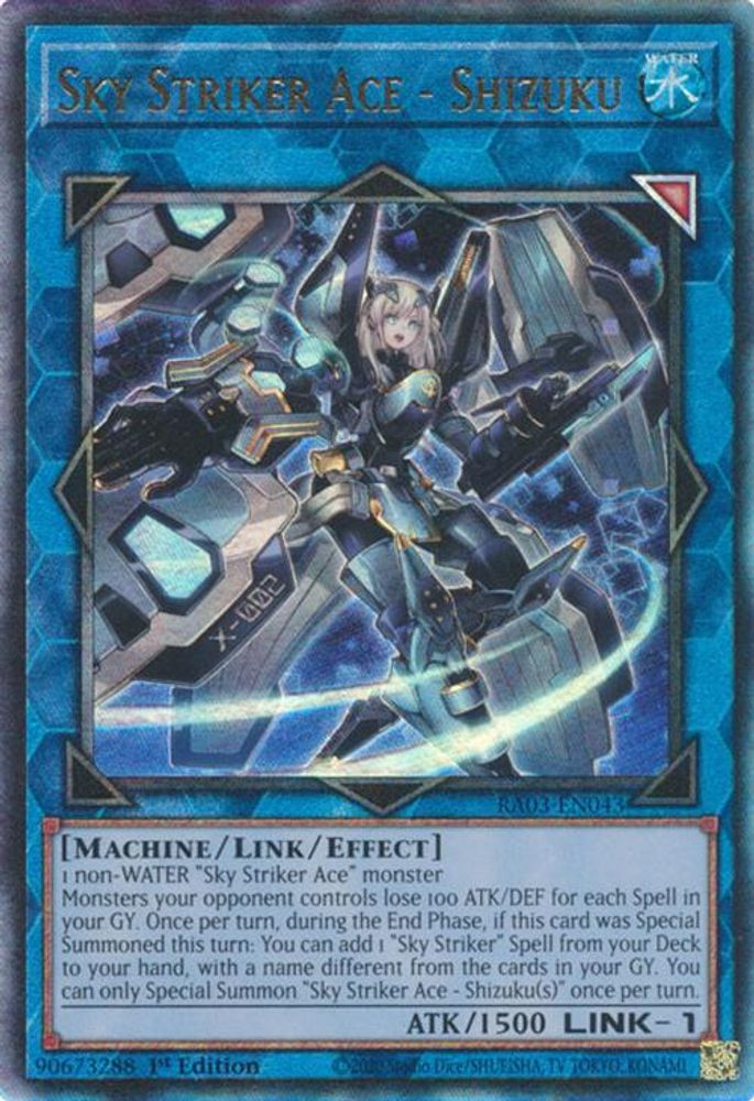 [ULTIMATE RARE] Sky Striker Ace - Shizuku (PUR) - (RA03-EN043) - 1st Edition