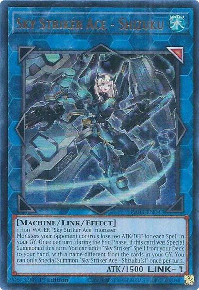 [ULTRA RARE] Sky Striker Ace - Shizuku (UR) - (RA03-EN043) - 1st Edition