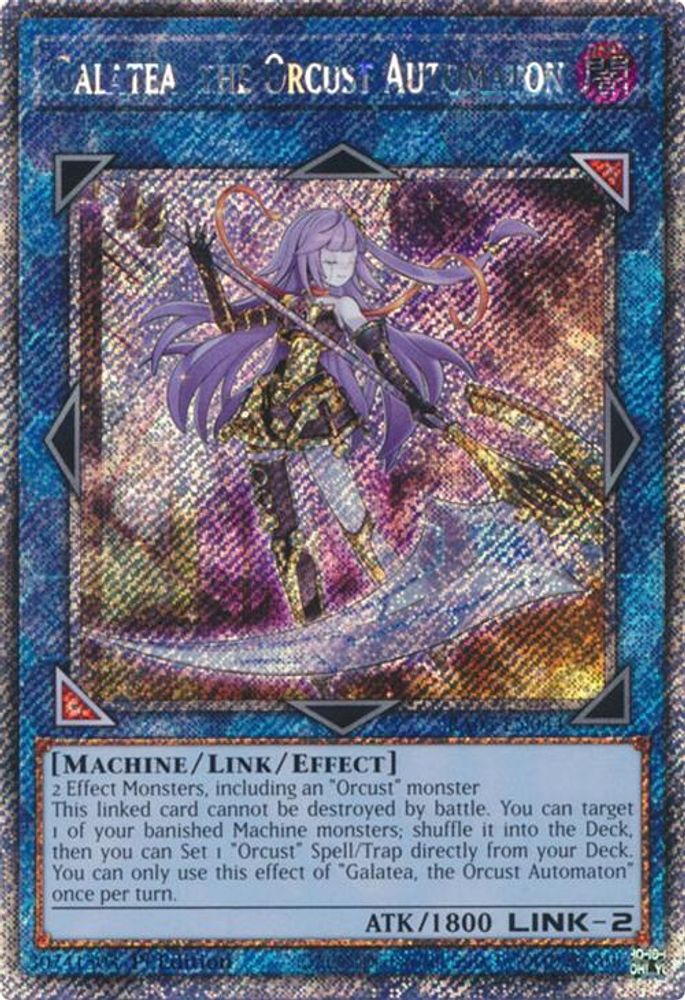 [PLATINUM RARE] Galatea, the Orcust Automaton (Platinum Secret Rare) - (RA03-EN044) - 1st Edition