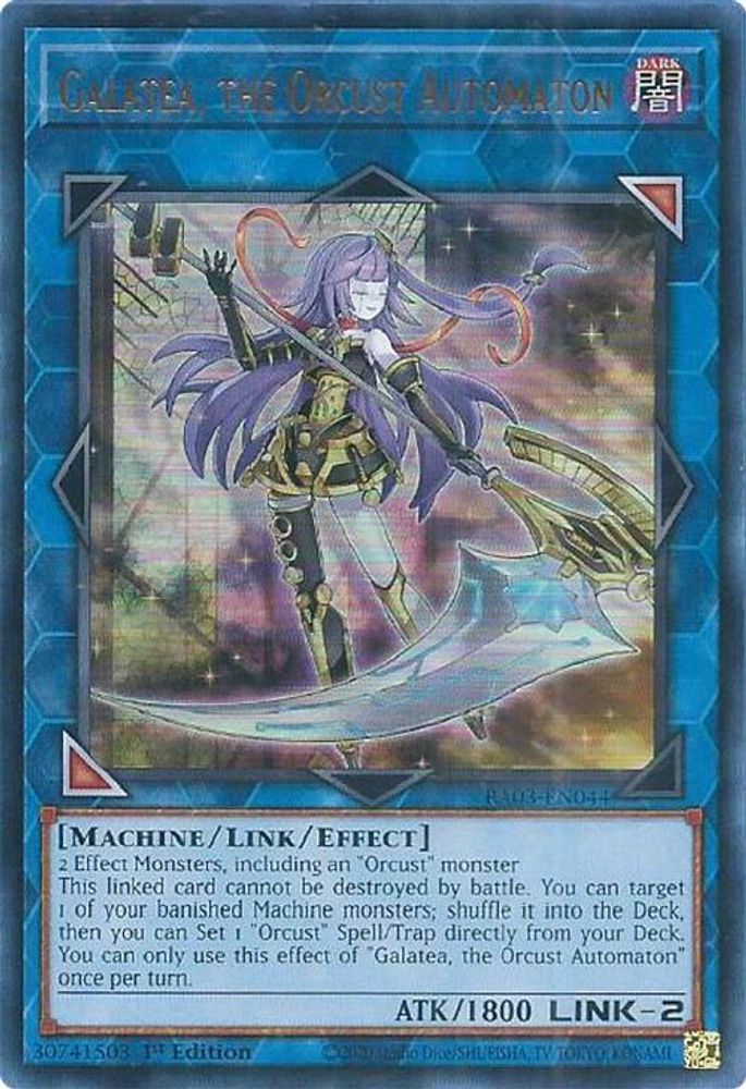 [ULTRA RARE] Galatea, the Orcust Automaton (UR) - (RA03-EN044) - 1st Edition