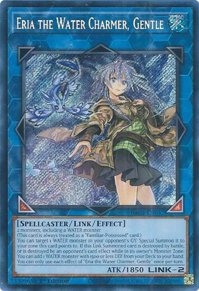 [SECRET RARE] Eria the Water Charmer, Gentle (Secret Rare) - (RA03-EN047) - 1st Edition