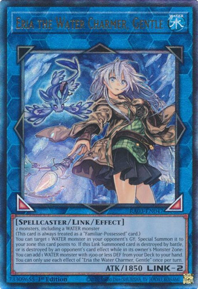 [ULTIMATE RARE] Eria the Water Charmer, Gentle (PUR) - (RA03-EN047) - 1st Edition