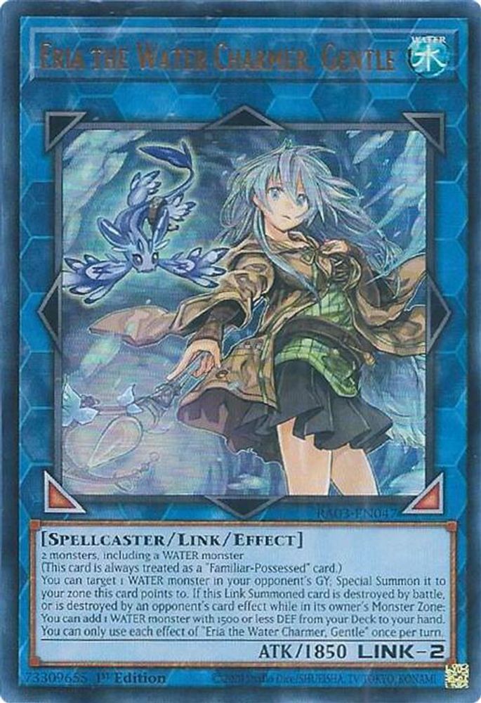 [ULTRA RARE] Eria the Water Charmer, Gentle (UR) - (RA03-EN047) - 1st Edition