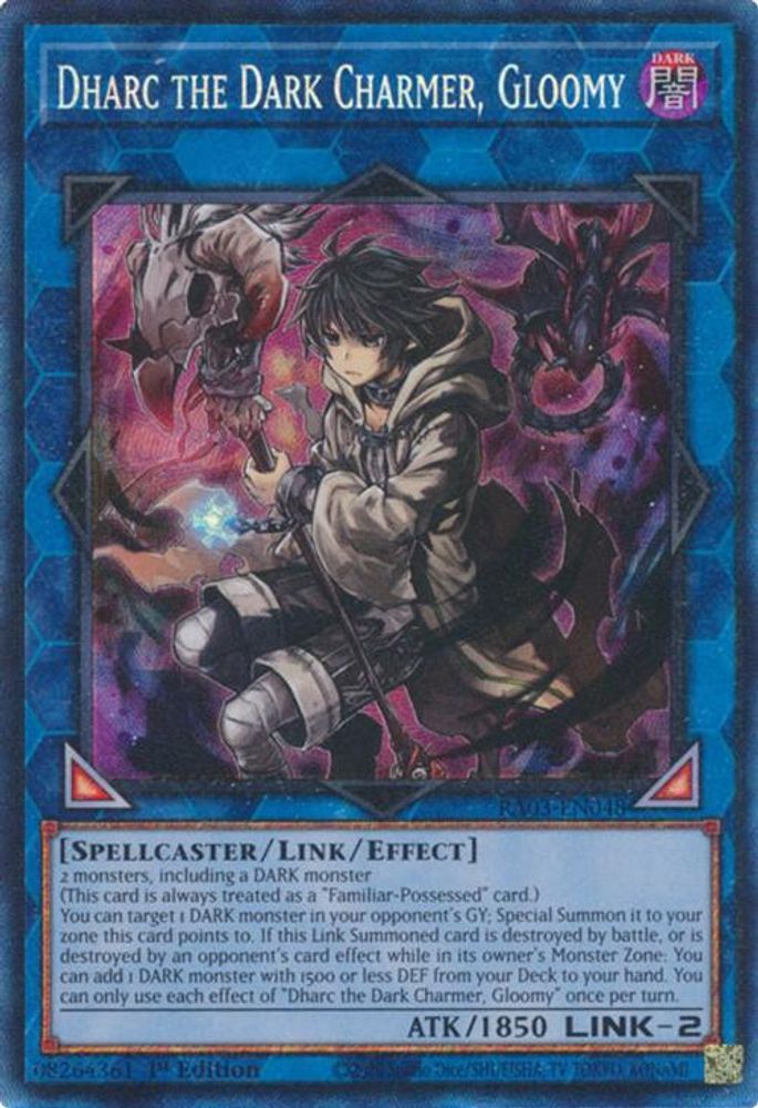 [COLLECTOR RARE] Dharc the Dark Charmer, Gloomy (PCR) - (RA03-EN048) - 1st Edition