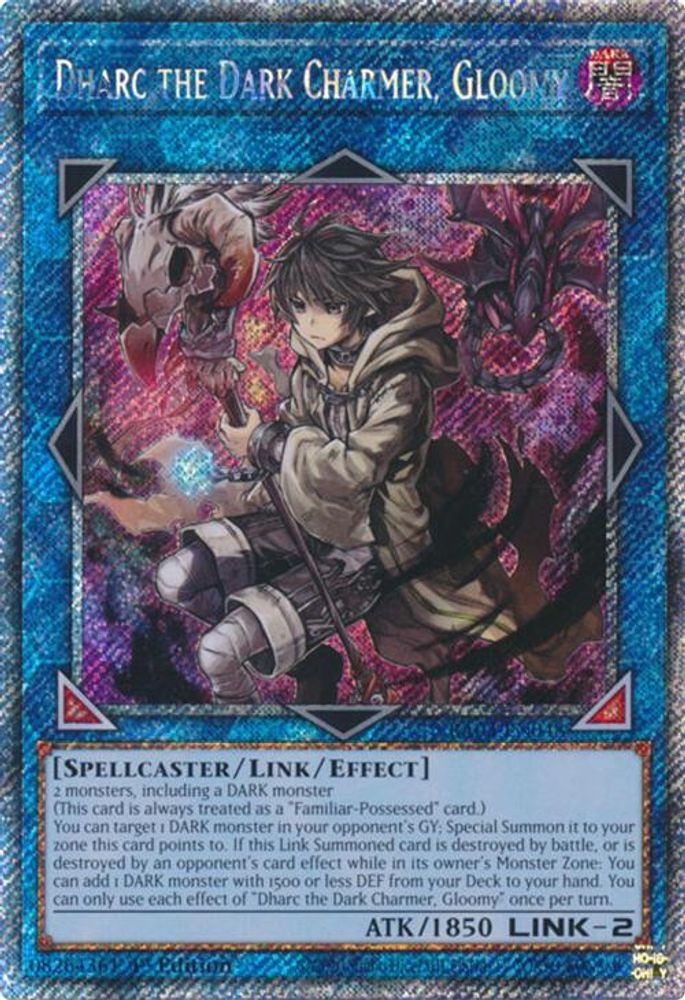 [PLATINUM RARE] Dharc the Dark Charmer, Gloomy (Platinum Secret Rare) - (RA03-EN048) - 1st Edition