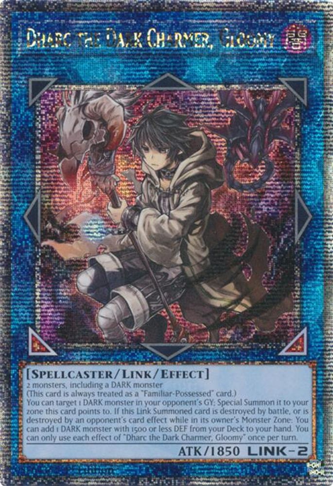 [QUARTER CENTURY RARE] Dharc the Dark Charmer, Gloomy (Quarter Century Secret Rare) - (RA03-EN048) - 1st Edition