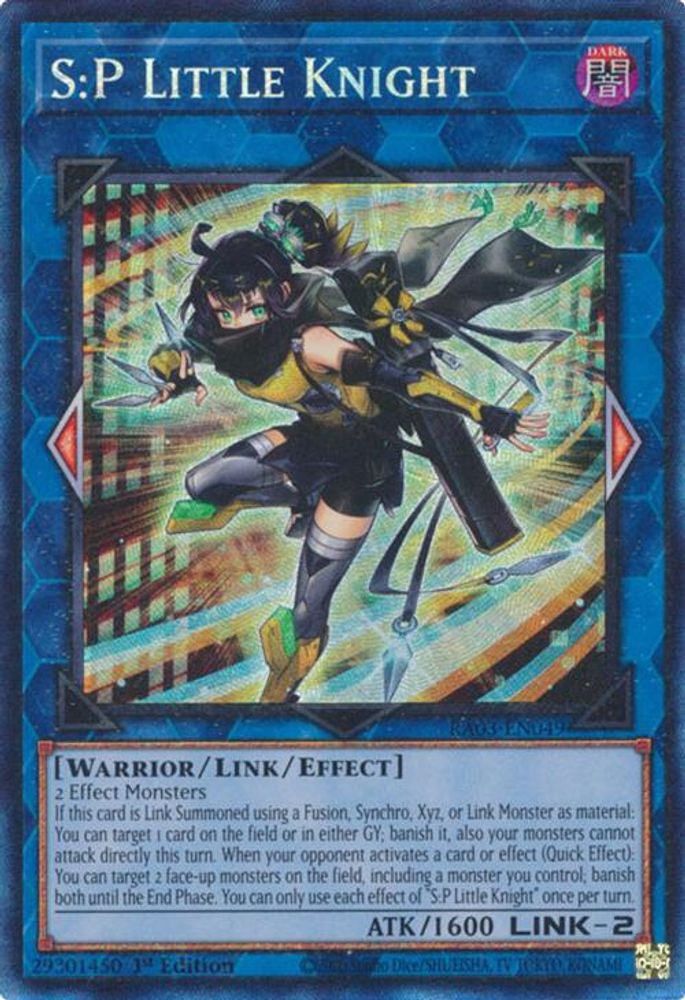 [COLLECTOR RARE] S:P Little Knight (PCR) - (RA03-EN049) - 1st Edition