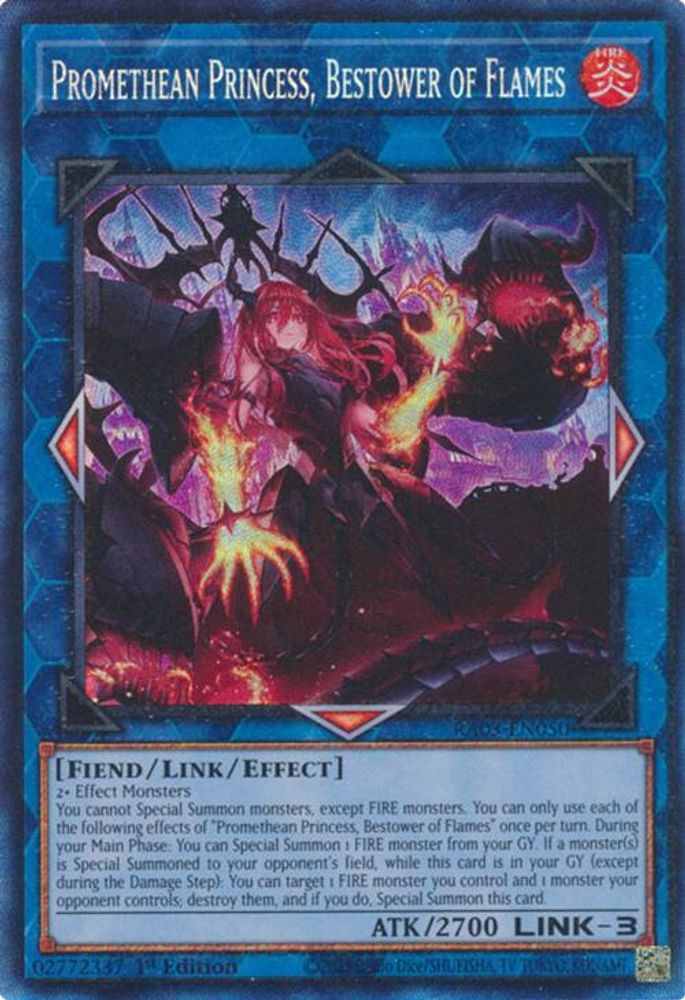 [COLLECTOR RARE] Promethean Princess, Bestower of Flames (PCR) - (RA03-EN050) - 1st Edition