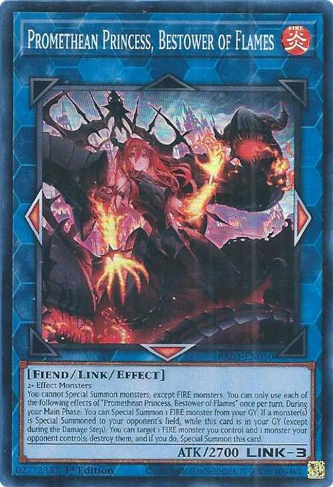 [SUPER RARE] Promethean Princess, Bestower of Flames - (RA03-EN050) - 1st Edition