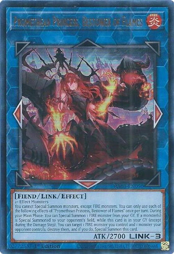 [ULTRA RARE] Promethean Princess, Bestower of Flames (UR) - (RA03-EN050) - 1st Edition