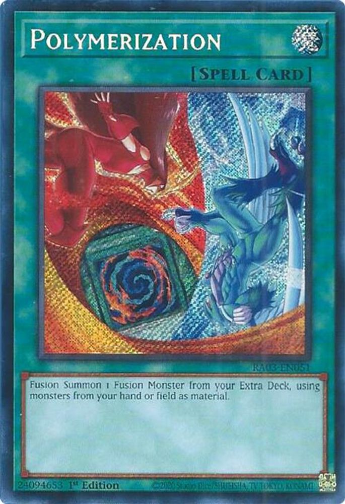 [SECRET RARE] Polymerization (B) (HERO Art) (Secret Rare) - (RA03-EN051) - 1st Edition