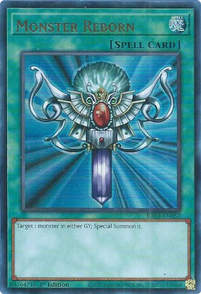 [ULTRA RARE] Monster Reborn (UR) - (RA03-EN052) - 1st Edition