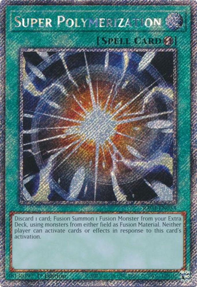 [PLATINUM RARE] Super Polymerization (Platinum Secret Rare) - (RA03-EN053) - 1st Edition