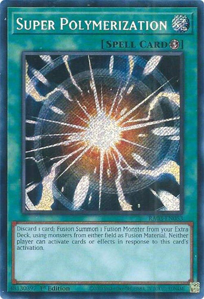 [SECRET RARE] Super Polymerization (Secret Rare) - (RA03-EN053) - 1st Edition
