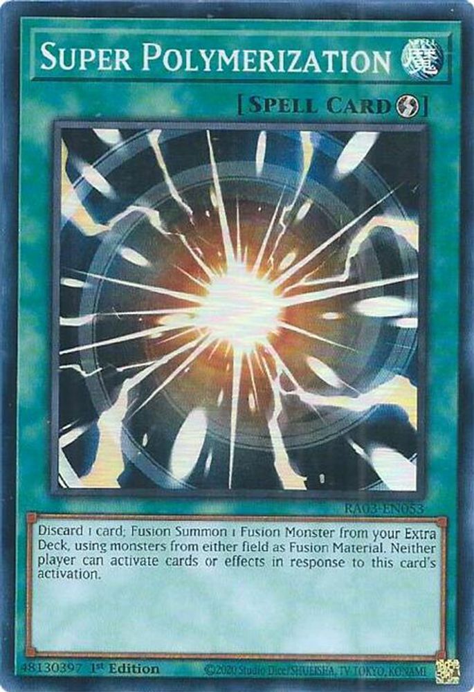 [SUPER RARE] Super Polymerization - (RA03-EN053) - 1st Edition
