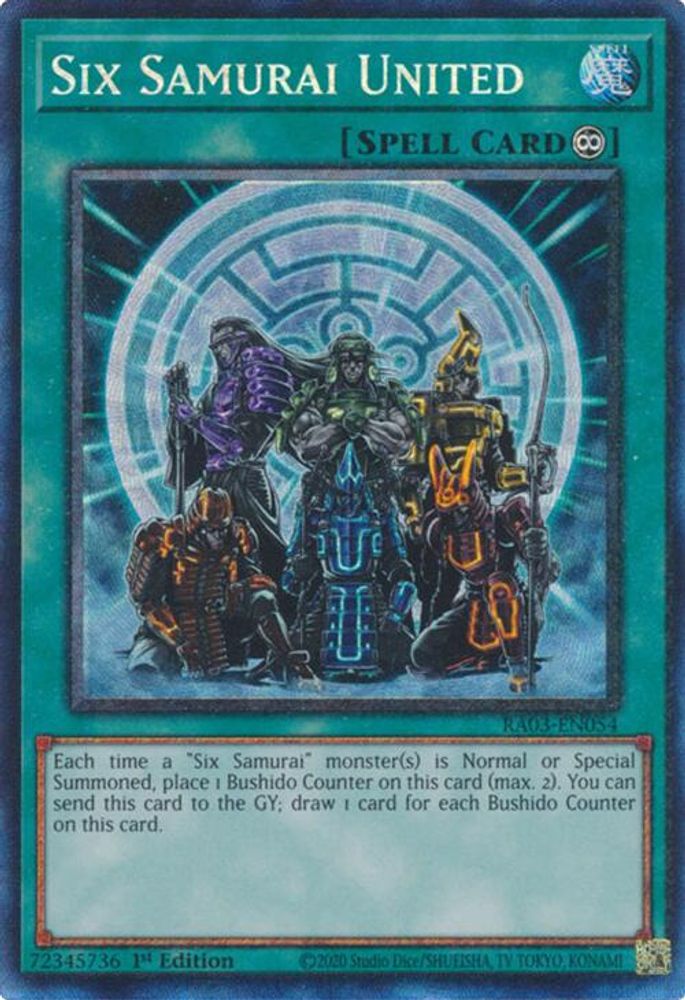 [COLLECTOR RARE] Six Samurai United (PCR) - (RA03-EN054) - 1st Edition