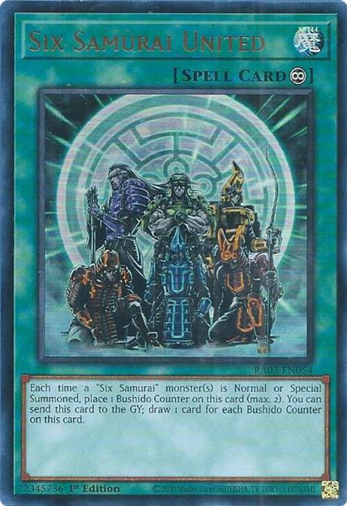 [ULTRA RARE] Six Samurai United (UR) - (RA03-EN054) - 1st Edition