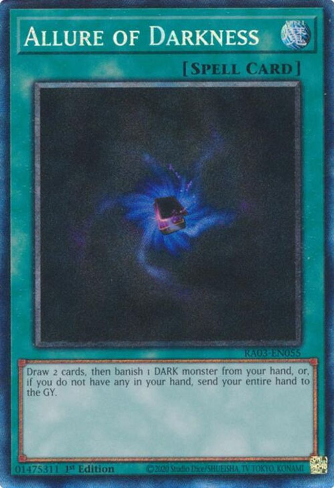 [COLLECTOR RARE] Allure of Darkness (PCR) - (RA03-EN055) - 1st Edition