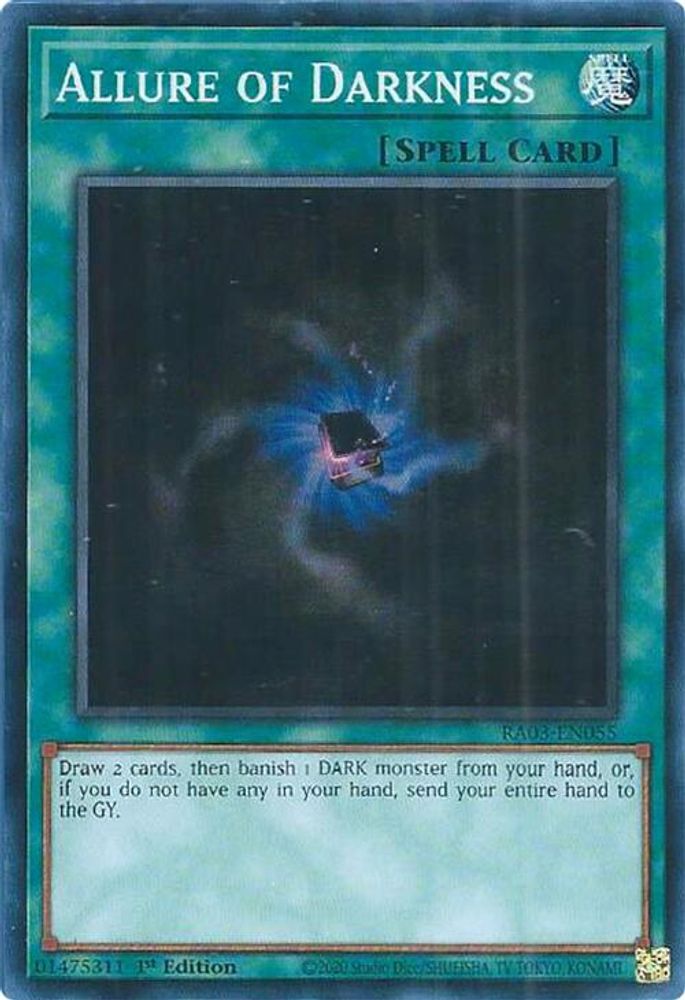 [SUPER RARE] Allure of Darkness - (RA03-EN055) - 1st Edition