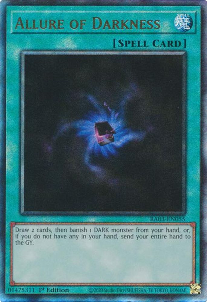 [ULTIMATE RARE] Allure of Darkness (PUR) - (RA03-EN055) - 1st Edition