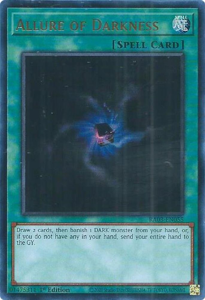[ULTRA RARE] Allure of Darkness (UR) - (RA03-EN055) - 1st Edition